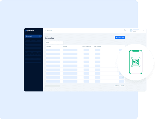 imagem de referência do dashboard do site de vouchers